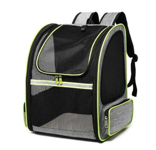 KFX-3104701 Full Mesh Breathable Canvas Pet Carrier Bag in Multiple Colors