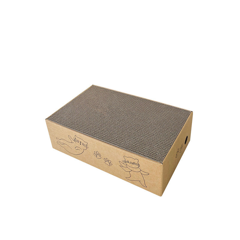 KFX-3108413 Corrugated Paper Cat Scratch Board Toy for Interactive Play - 42x23x26cm