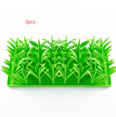 KFX-3109053 Silicone Non-Slip Pet Feeding Mat with Creative Grass Design for Dogs and Cats