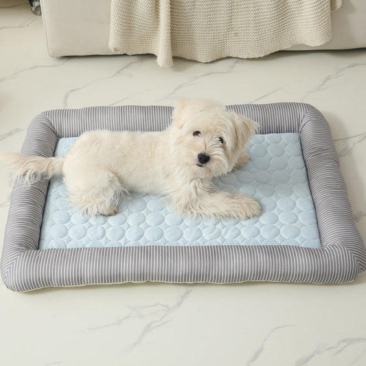 KFX-3109821 Pet Cool Ice Silk Dog Nest in Multiple Color Options and Sizes