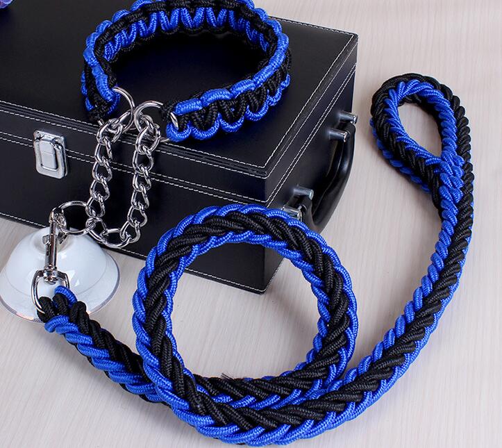 KFX-3110205 Adjustable Dog Collar and Leash Set - Multiple Sizes Available (S-XL)