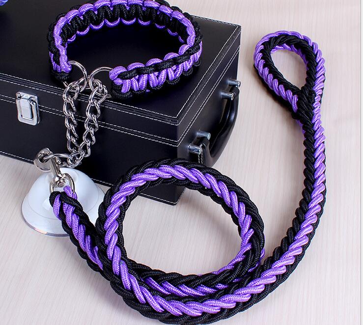 KFX-3110205 Adjustable Dog Collar and Leash Set - Multiple Sizes Available (S-XL)