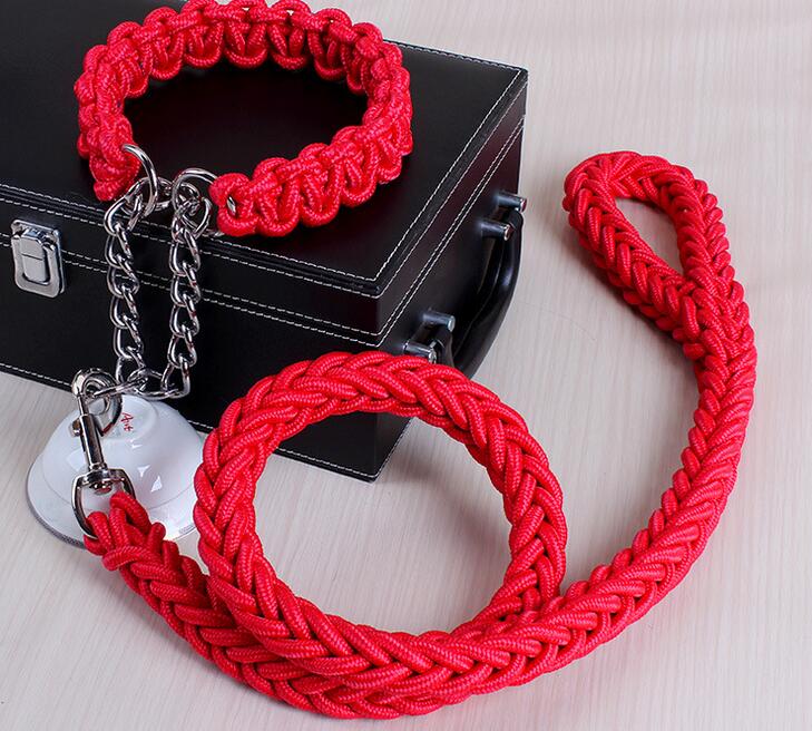 KFX-3110205 Adjustable Dog Collar and Leash Set - Multiple Sizes Available (S-XL)