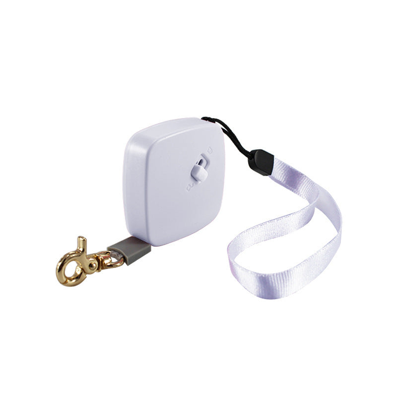 KFX-3111997 Retractable Mini Dog Leash - Portable Nylon Traction Belt for Small to Medium Pets