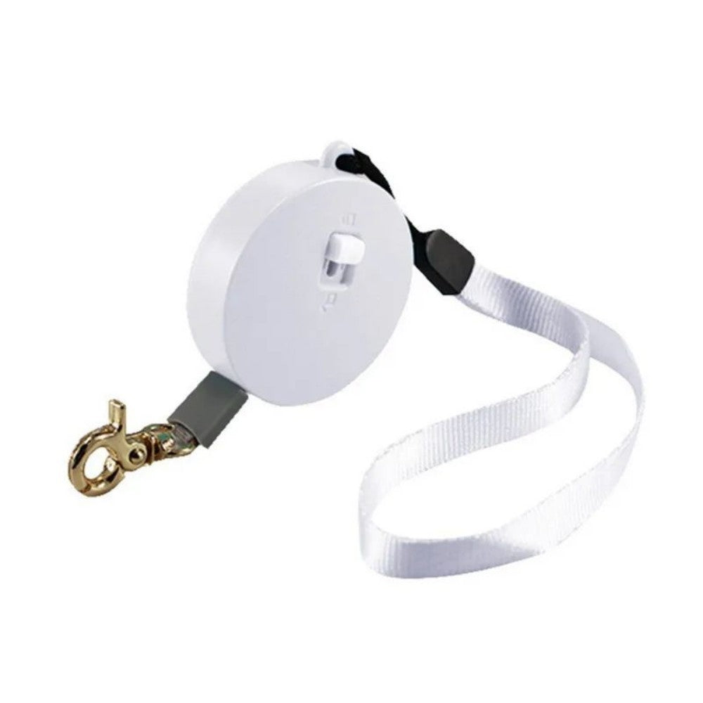 KFX-3111997 Retractable Mini Dog Leash - Portable Nylon Traction Belt for Small to Medium Pets