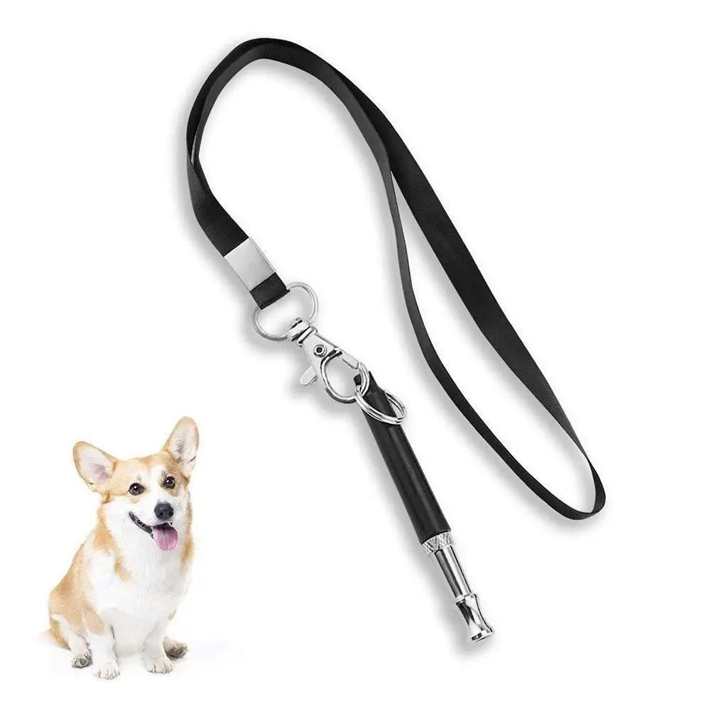 KFX-3113661 Ultrasonic Dog Training Whistle with Adjustable Keychain, Portable Copper Design