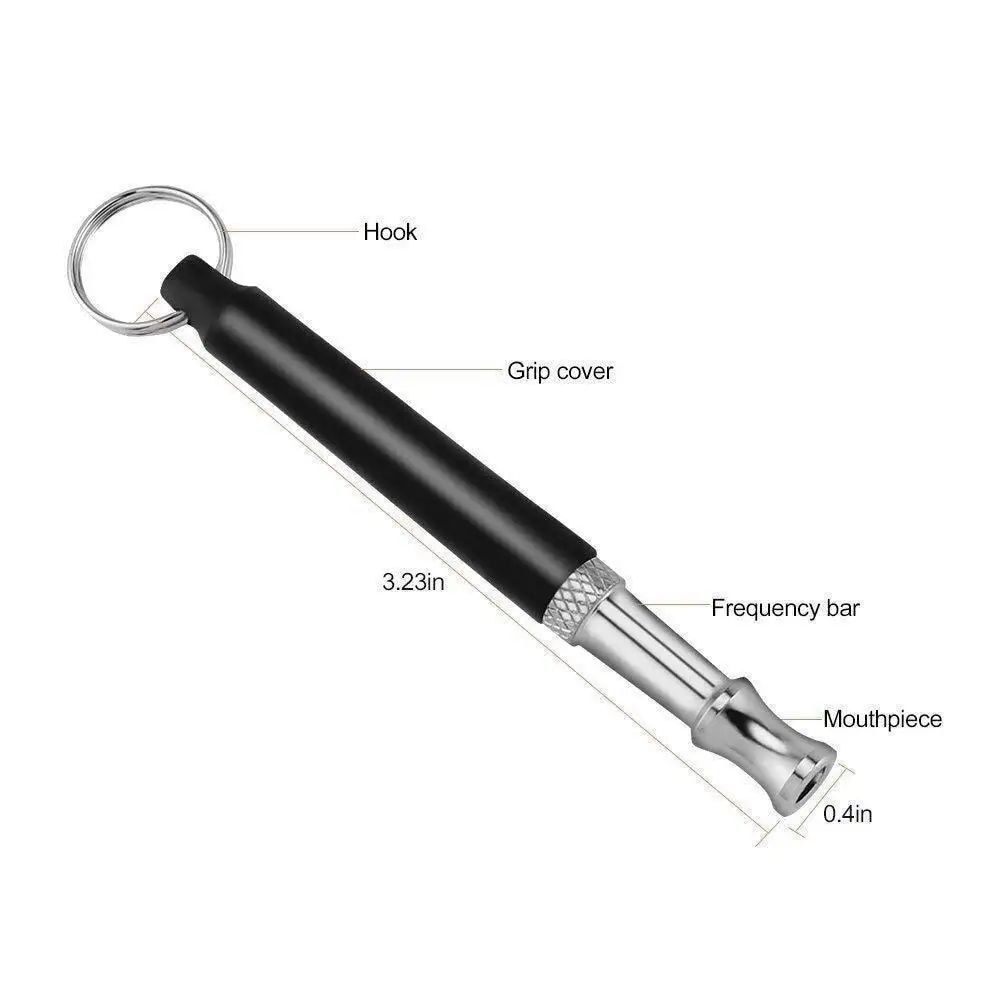 KFX-3113661 Ultrasonic Dog Training Whistle with Adjustable Keychain, Portable Copper Design