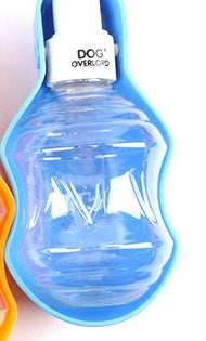 KFX-3114045 Portable Dog Water Bottle for Outdoor Travel - Plastic with Metal Buckle, 5 Color Options