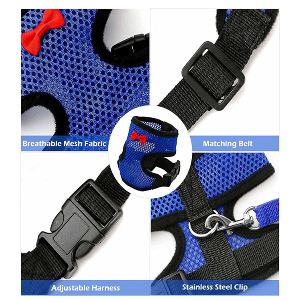 KFX-3115453 Poultry Vest Harness with Matching Collar for Ducks and Chickens - Multiple Sizes Available