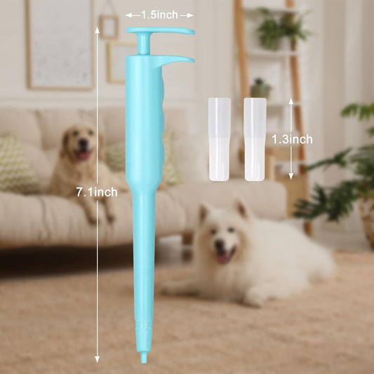 KFX-3121213 Pet Pill Dispenser with Soft Silicone Tip for Easy Medication Administration to Cats, Dogs, and Small Animals