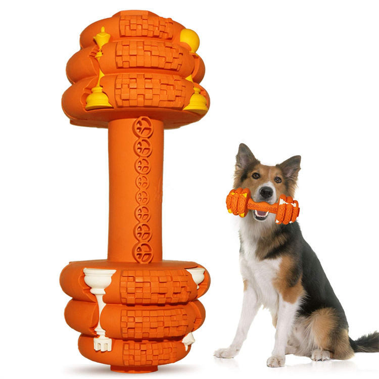 KFX-3122365 Durable Interactive Dog Chew Toy for Aggressive Chewers - Food Grade Tooth Cleaning for Medium and Large Dogs