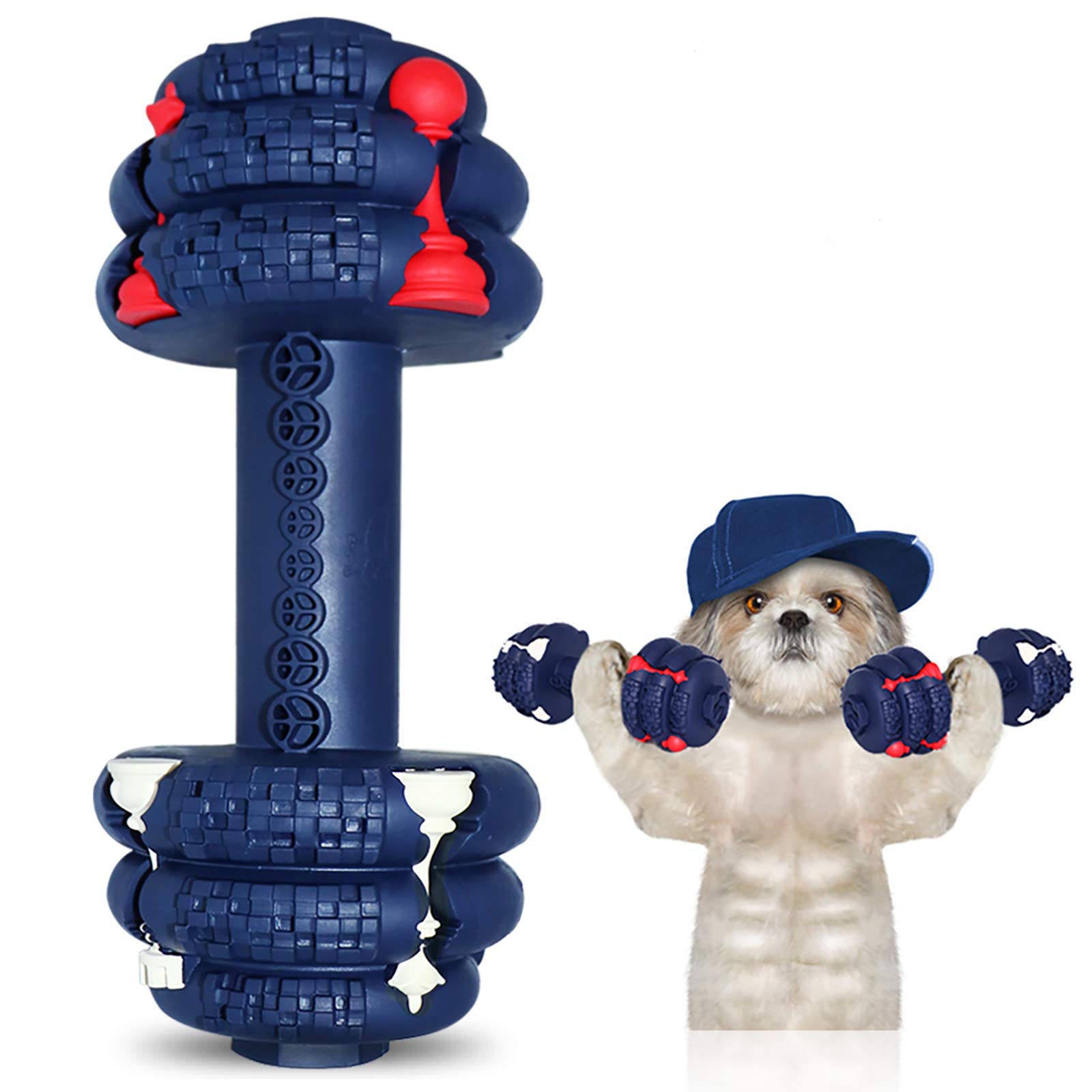 KFX-3122365 Durable Interactive Dog Chew Toy for Aggressive Chewers - Food Grade Tooth Cleaning for Medium and Large Dogs