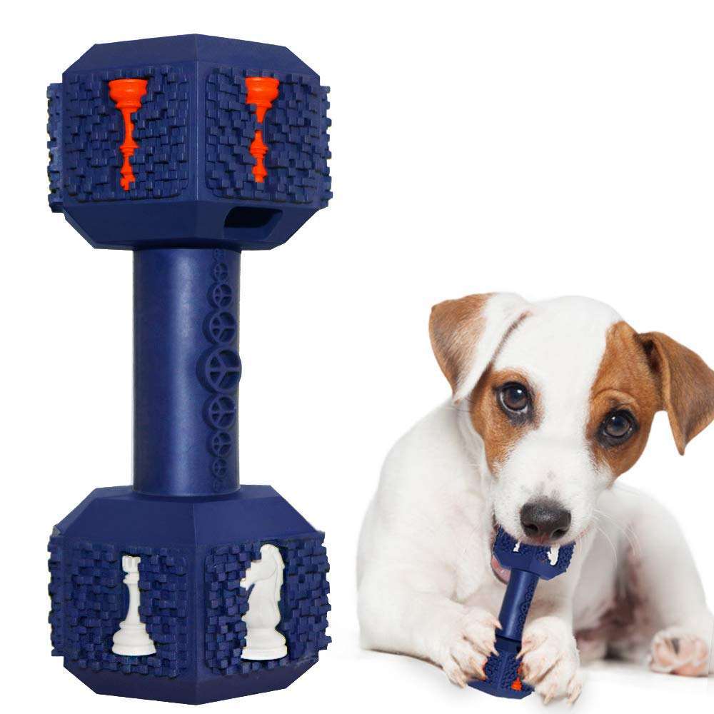 KFX-3122365 Durable Interactive Dog Chew Toy for Aggressive Chewers - Food Grade Tooth Cleaning for Medium and Large Dogs