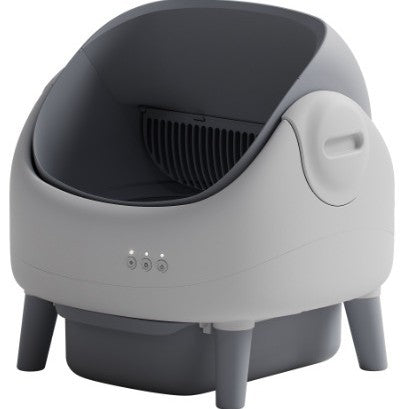 KFX-3125181 Automatic Semi-Closed Drawer Cat Litter Box - Shovel-Free Design in Multiple Colors