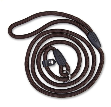 KFX-3129277 Durable Nylon Dog Traction Strap with Integrated P-Chain - Available in Various Colors and Sizes