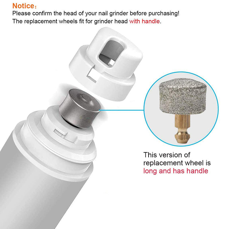 KFX-3133245 Replacement Grinding Head for Pet Nail Grinder - Copper, Durable Diamond Material, Easy to Install