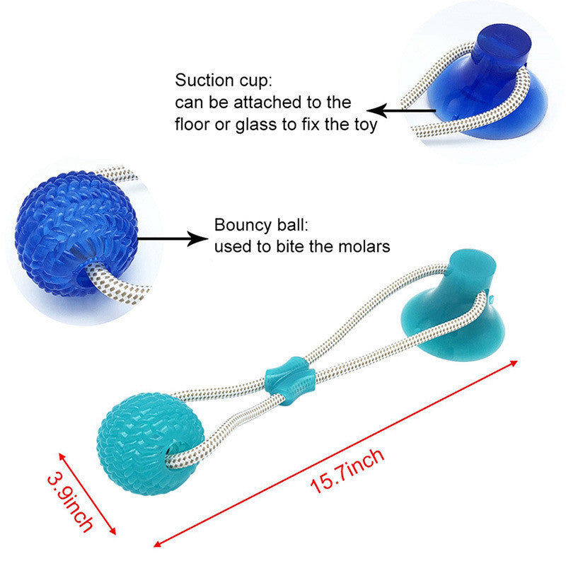 KFX-3136061 Durable Rubber Molar Toy for Dogs - Interactive Nibble Chew Accessory