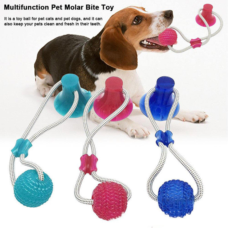 KFX-3136061 Durable Rubber Molar Toy for Dogs - Interactive Nibble Chew Accessory