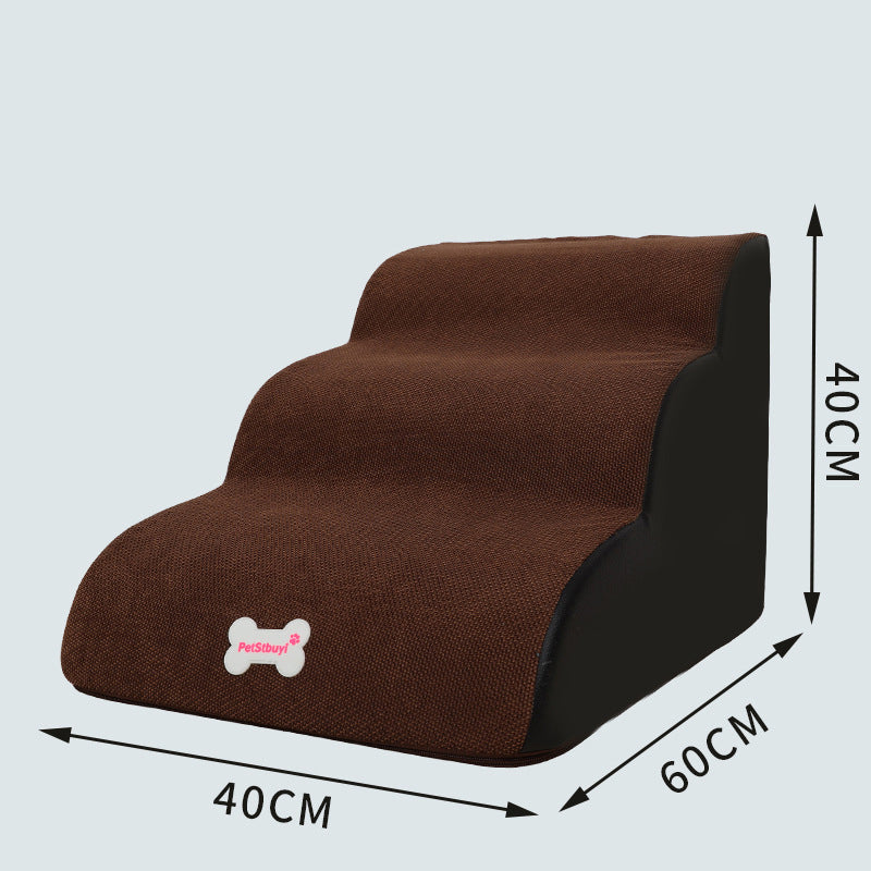 KFX-3138493 Small Dog Climbing Ladder Cushion for Sofa and Bed – Multi-Layer Gradient Colors