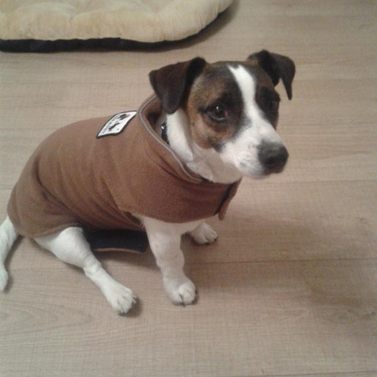 KFX-3141565 Thickened Polar Fleece Double-Sided Vest for Dogs - Autumn and Winter Pet Clothing