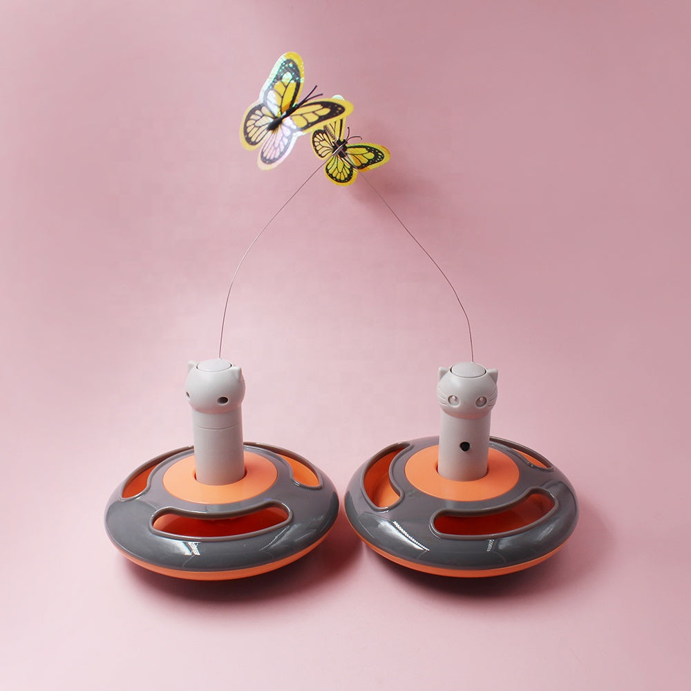 KFX-3141821 Electric Rotating Butterfly Cat Toy for Interactive Play and Entertainment