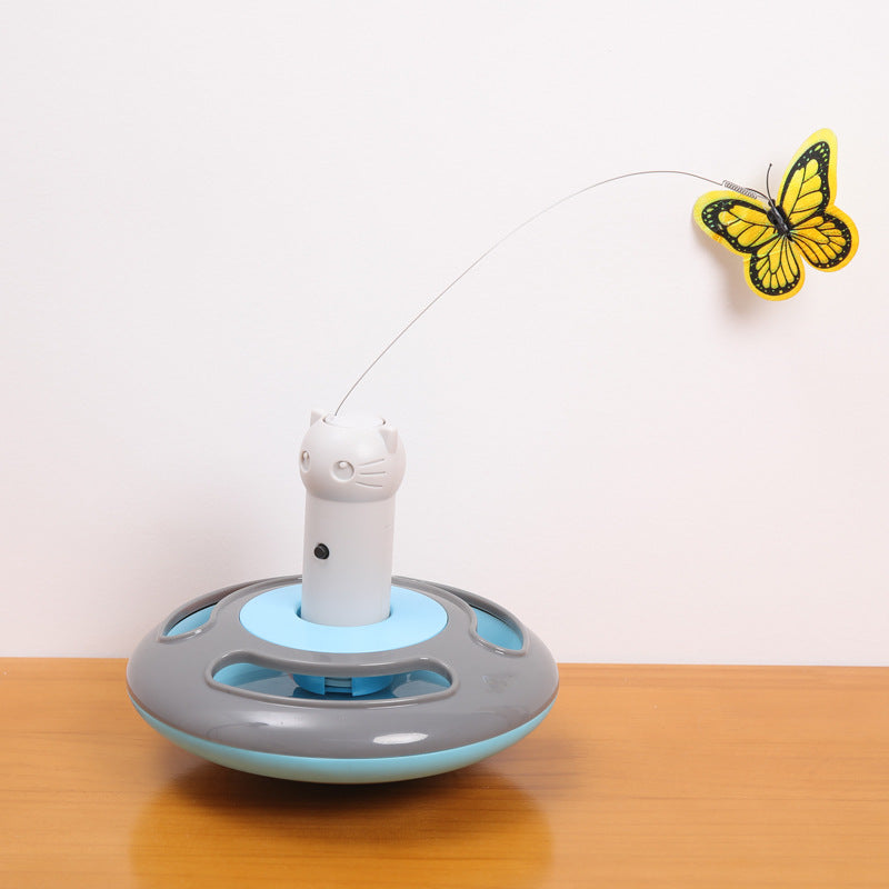 KFX-3141821 Electric Rotating Butterfly Cat Toy for Interactive Play and Entertainment