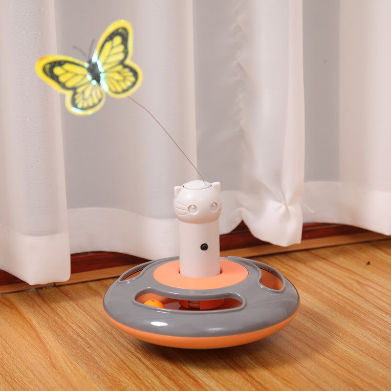 KFX-3141821 Electric Rotating Butterfly Cat Toy for Interactive Play and Entertainment