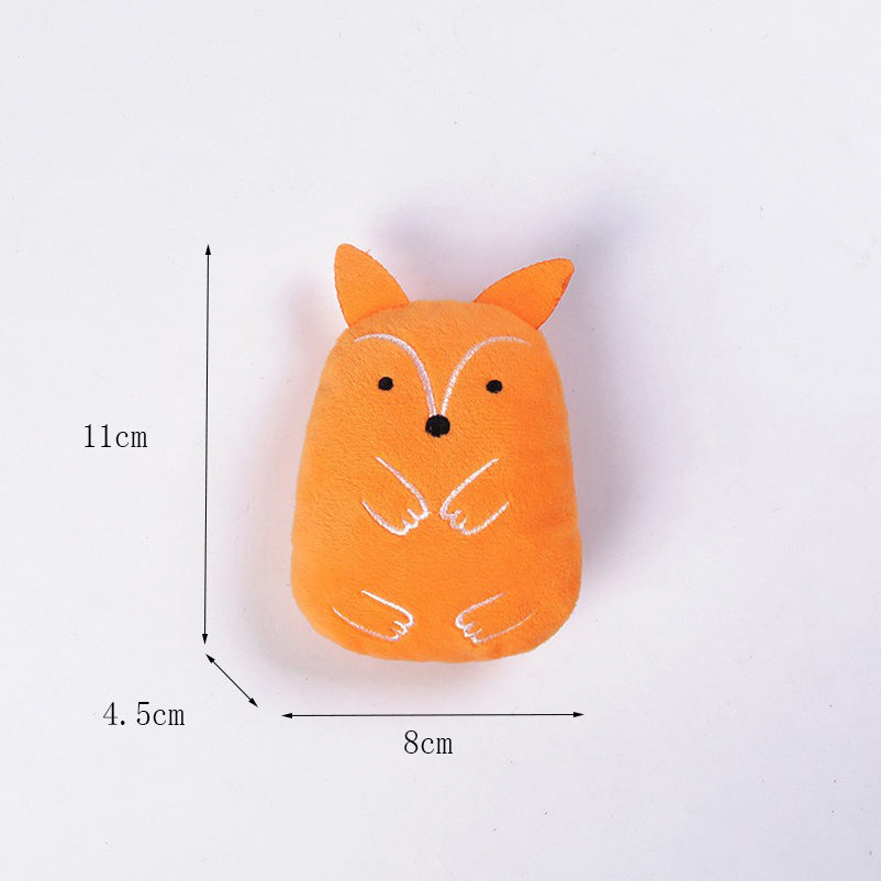 KFX-3142461 Catnip Chewing Plush Toy for Cats - Interactive Teeth Grinding and Vocal Toy - 11x8x4.5cm