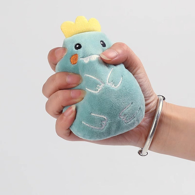 KFX-3142461 Catnip Chewing Plush Toy for Cats - Interactive Teeth Grinding and Vocal Toy - 11x8x4.5cm