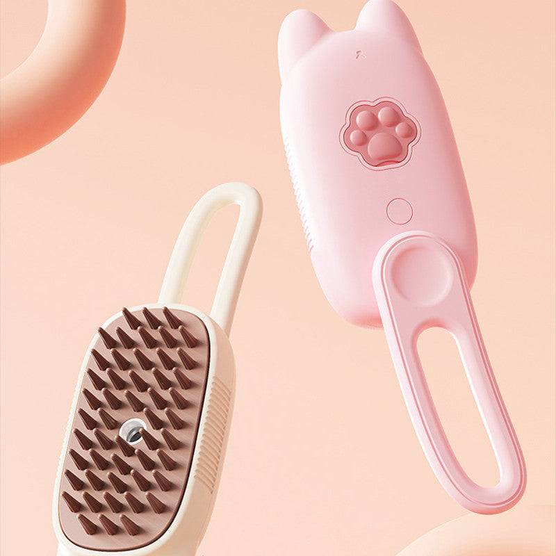 KFX-3152317 Rotating Pet Grooming Brush for Cats and Dogs - Wash-Free Hair Care Tool