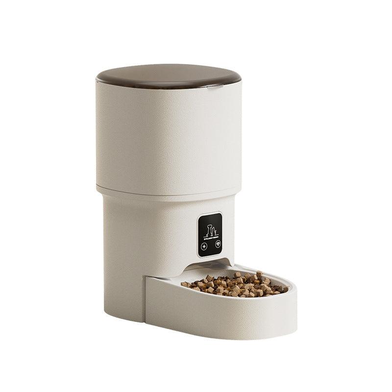 KFX-3152573 Automatic Pet Feeder with 4L Capacity - Smart WIFI and Basic Style Options in White and Black