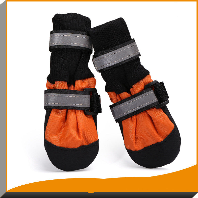 KFX-3153341 Waterproof Medium-Height Dog Walking Shoes for Indoor and Outdoor Use