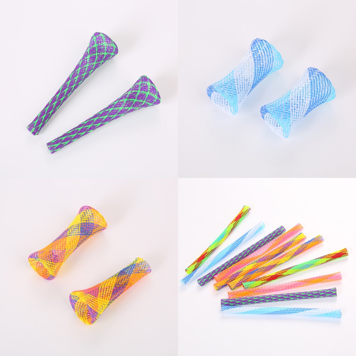 KFX-3157309 Interactive Telescopic Cat Spring Toys - Fun Nylon Playsticks, 10-Pack