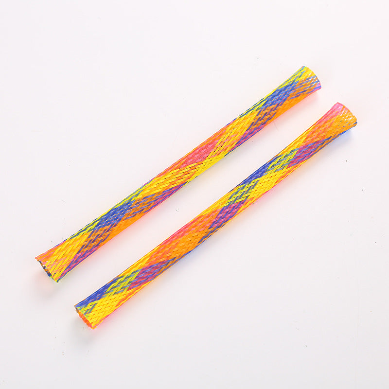 KFX-3157309 Interactive Telescopic Cat Spring Toys - Fun Nylon Playsticks, 10-Pack