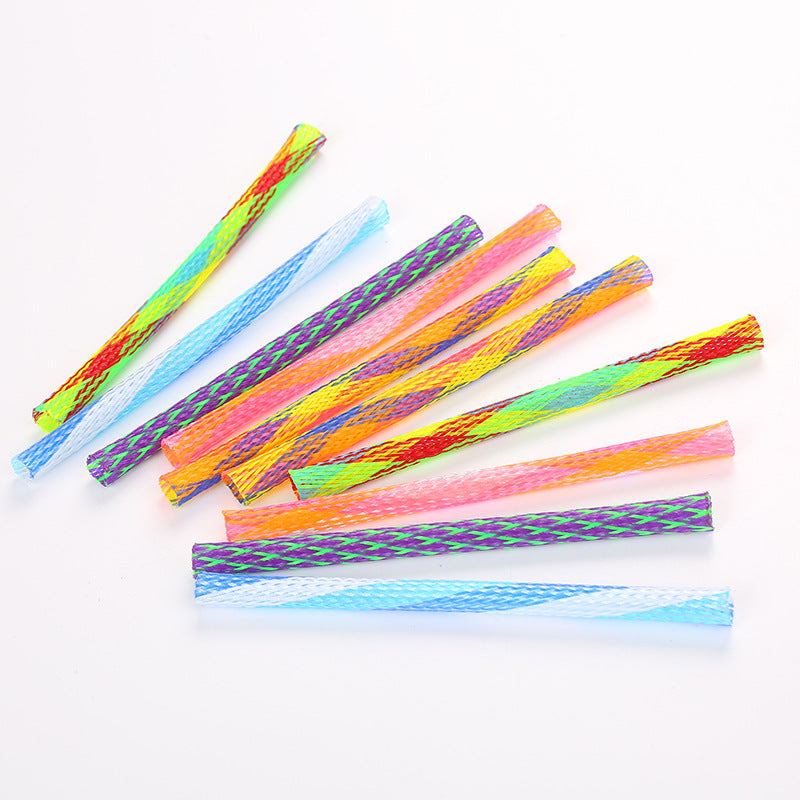 KFX-3157309 Interactive Telescopic Cat Spring Toys - Fun Nylon Playsticks, 10-Pack