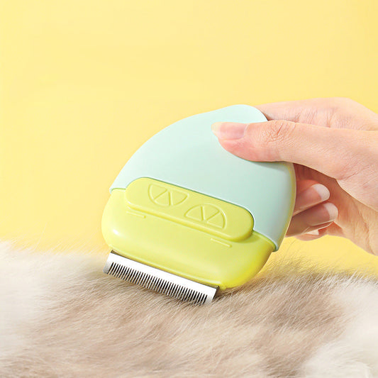 KFX-3158077 Double-Headed Pet Comb for Cats and Small Dogs - Portable, Dual-Sided Brush with Massage Feature