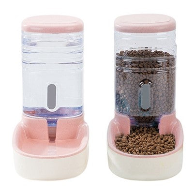 KFX-3162429 Automatic Pet Feeder and Water Fountain for Dogs and Cats - 3.8L Capacity