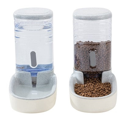 KFX-3162429 Automatic Pet Feeder and Water Fountain for Dogs and Cats - 3.8L Capacity