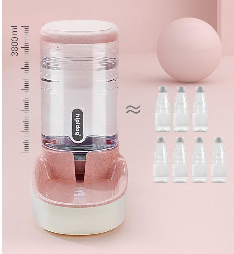 KFX-3162429 Automatic Pet Feeder and Water Fountain for Dogs and Cats - 3.8L Capacity