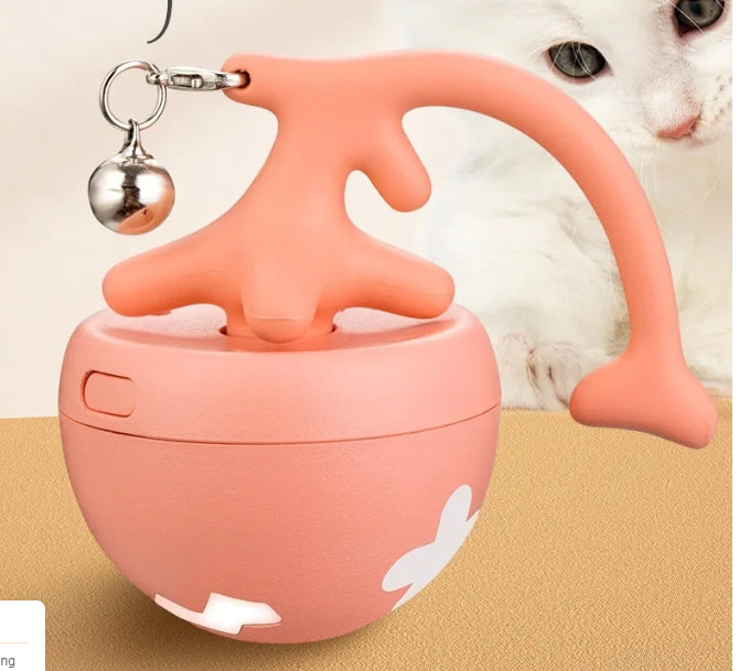 KFX-3163069 Interactive USB Rechargeable Cat Toy Ball with Obstacle Avoidance and Detachable Tail