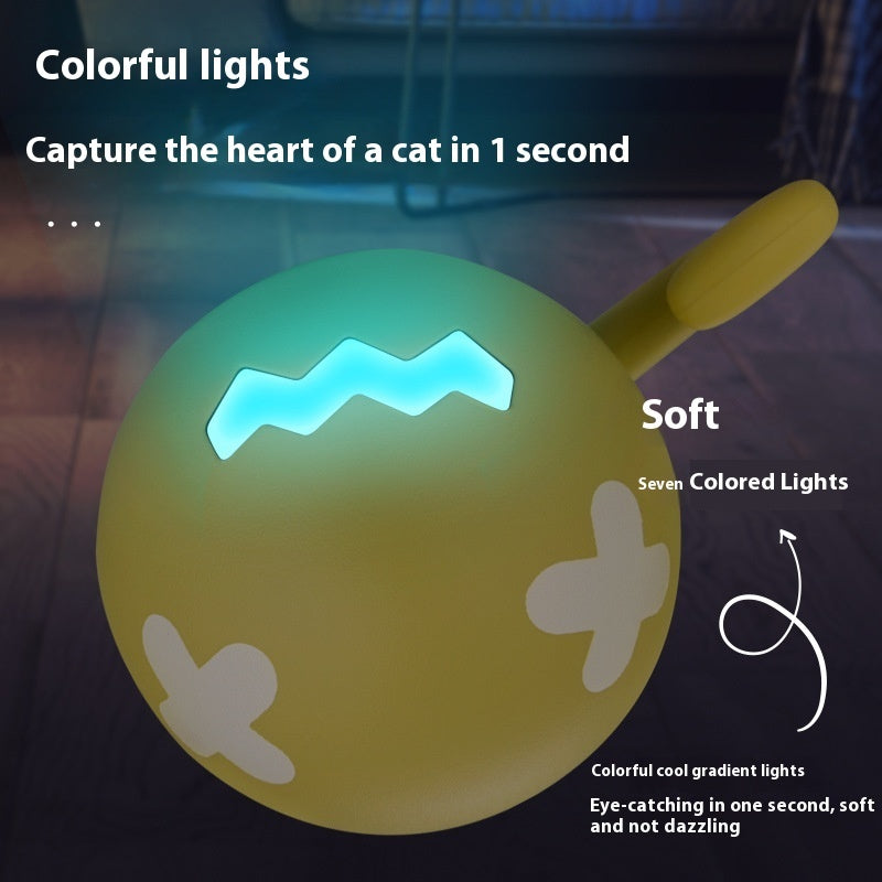 KFX-3163069 Interactive USB Rechargeable Cat Toy Ball with Obstacle Avoidance and Detachable Tail