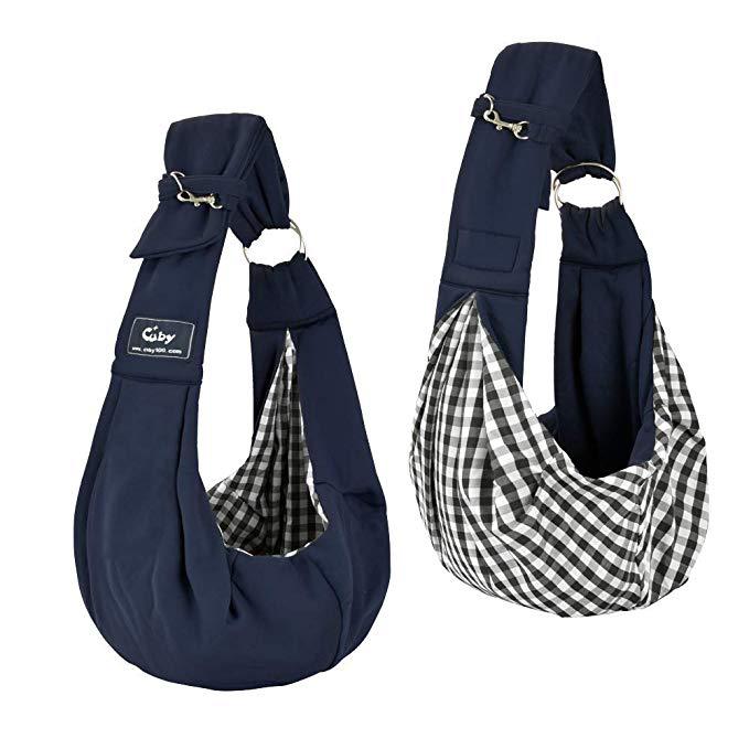 KFX-3164477 Small Pet Travel Sling Carrier for Dogs and Cats - Breathable Design, Ideal for Outdoor Hiking