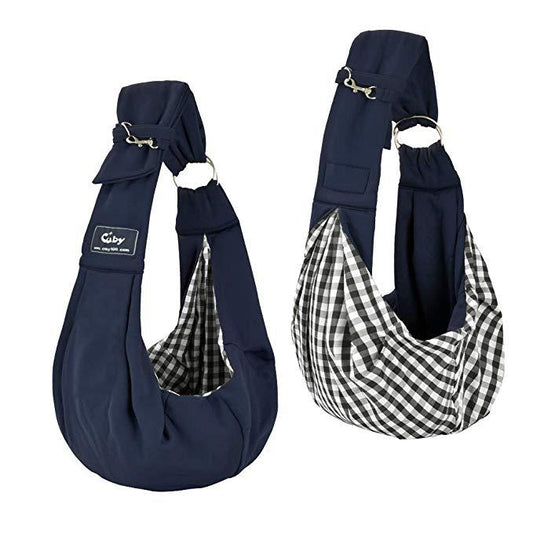 KFX-3164477 Small Pet Travel Sling Carrier for Dogs and Cats - Breathable Design, Ideal for Outdoor Hiking