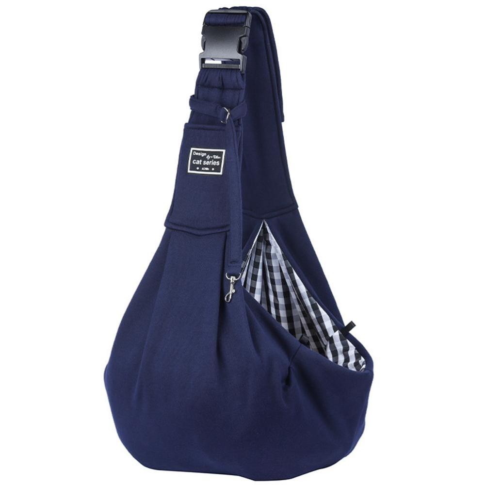 KFX-3164477 Small Pet Travel Sling Carrier for Dogs and Cats - Breathable Design, Ideal for Outdoor Hiking