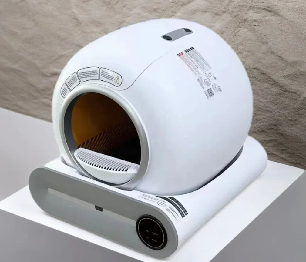 KFX-316563 Automatic Self-Cleaning Cat Litter Box with Large 65L Capacity and Odor Control Features