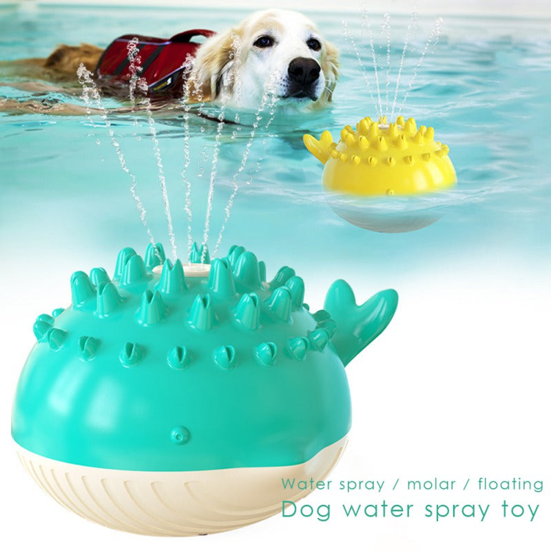 KFX-3168829 Summer Floating Dog Toy with Water Spray Function for Bathing and Playtime
