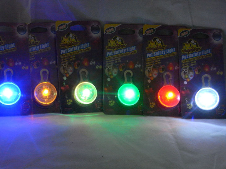 KFX-3170621 LED Clip-On Night Light Pendant for Pet Collars - Flashing Safety Light with 3 Modes, Weather Resistant