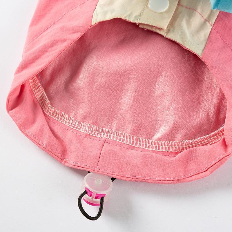 KFX-3172541 Color Block Dog Hoodie with Belt Loop for Small and Medium Dogs - Adjustable Fit and Durable Fabric