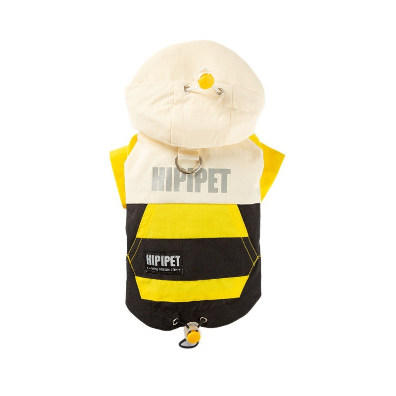 KFX-3172541 Color Block Dog Hoodie with Belt Loop for Small and Medium Dogs - Adjustable Fit and Durable Fabric