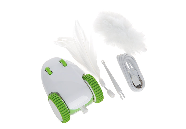 KFX-3174589 Automatic Feather Cat Toy Replacement Head with USB Charging and Long-Lasting Battery